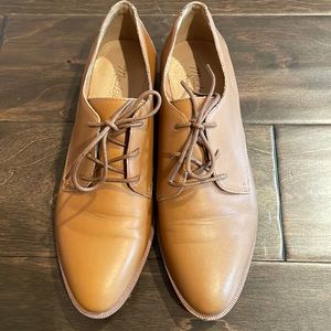 Madewell Tan Leather Oxfords
